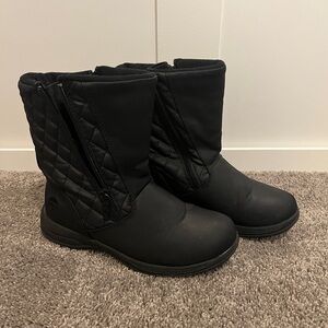 totes 9W Black Winter Snow Boots